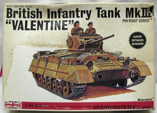Bandai 1/48 Infantry Tank MkIII Valentine, 8364 plastic model kit